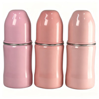 Biberon en acier inoxydable écologique de 180 ml avec tétine en silicone, graduations, détachable, idéal pour les cadeaux de bébé