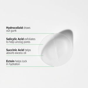 Koreaanse Onzichtbare Hydrocolloïde Acne-Pleister, 36 Telt Buikcontrole En Olie-Absorptie Gezichtsstickers - Product Image 2