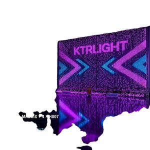 Fabricante de Pantallas LED Transparentes para Eventos y Exhibiciones con Sistema de Control MADRIX, Cortina de Malla LED P50 - Product Image 1