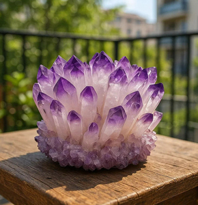 Vente en gros de grappes de cristal de quartz améthyste, spécimen minéral brut, pierre de guérison, décoration d'intérieur, pour cadeau - Product Image 2
