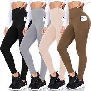 Women High Waist <b>Black</b> <b>Leggings</b> Slim Fit Knitted Cotton Winter Casual Solid Color Breathable Quick Dry Thermal Vintage <b>Crop</b> - Product Image 1