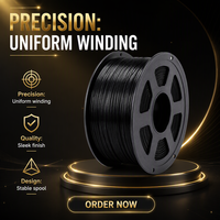 Filament JF 3D PA-CF Nylon Carbone Noir 1,75 mm 1 kg 260-290°C FDM