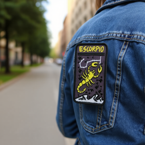 Patch in tessuto con simbolo di scorpione di Israele, 8x5 cm, termoadesivo per abbigliamento - Product Image 3