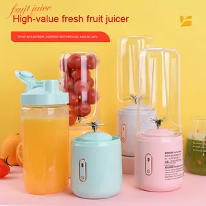 Portable Rechargeable USB Juicer Ménage Cuisine Mélangeur Récipient En Plastique pour Broyer Fruits Glace Produit Chaud pour Légumes - Product Image 4
