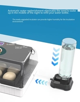 Incubateur d'œufs intelligent automatique pour la maison, contrôle numérique de la température et de l'humidité, équipement d'éclosion automatique léger
