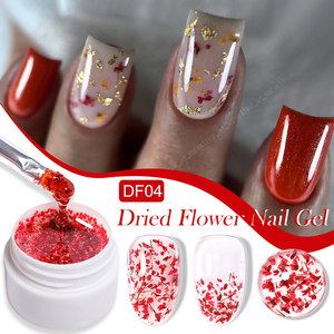 Esmalte de Uñas en Gel Multifunción con Flores Secas, 6 Colores, 8ml, Serie Hada, Fototerapia, DIY, No Tóxico, Ecológico, Botella Francesa - Product Image 4