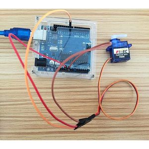 Micro-moteur à rotation continue Feetech Fs90r avec roue à pneu RC pour Arduino Microbit, lot de 4 - Product Image 3