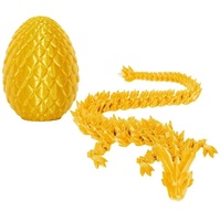 Dragon en cristal de verre imprimé en 3D transfrontalier avec articulations entièrement mobiles, jouet créatif et tendance pour la Journée des enfants, Chine