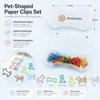 Ensemble de clips en forme d'os pour chien et chat avec boîte personnalisée pour les distributeurs promotionnels