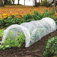 Serre de jardin miniature écologique portable facile à monter de 3 m avec cerceaux en acier galvanisé