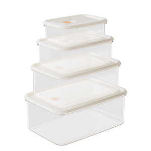 <b>Food</b> <b>Storage</b> <b>Containers</b> Rectangle Clip-On Lid <b>Stackable</b> Microwave Safe For Frozen <b>Food</b> - Product Image 2