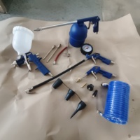 Kit de pistolet de pulvérisation à alimentation par gravité en aluminium 5 pièces, 600cc, pour compresseur d'air, personnalisable OEM, débit de 190 ml/min, pression de 3,5-5,0 bars