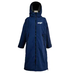 New Design Absorbent Beach Pool Changing Swim Parka Coat Waterproof with Fleece or Towel Lining