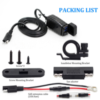 12V vélo électrique moto USB chargeur de téléphone charge rapide 5V 2.1A alimentation Mobile Port USB prise Cigarette 12-24V chargeur de voiture