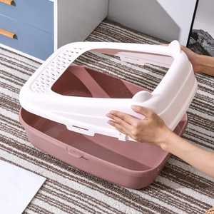 Hot Sale <strong>Square</strong> Litter Box Pet Products Cleaning Plastic <strong>Cat</strong> Toilet Box Trays Anti Splash <strong>Cat</strong> Toilet <strong>Cat</strong> Supplies Pet Supplies - Product Image 4