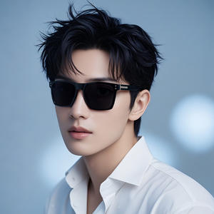 Lunettes de soleil classiques pour hommes, monture noire en PC, protection polarisée UV400 pour la conduite et l'utilisation en extérieur - Product Image 5