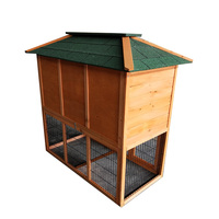 Cages d'élevage industriel de lapins en bois faites à la main OEM treillis métallique pour animaux de compagnie utilisation en extérieur produits en métal pour animaux de compagnie