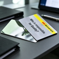 Carta Specchio in PVC Trasparente di Alta Qualità, Impermeabile, Personalizzata, Formato Carta di Credito, con Logo, Carta Magnetica