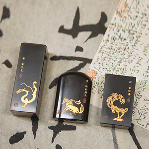 Encre Jade bricolage timbre Art Collection pour mariage décor à la maison sculpté semi-précieux <span class=keywords><strong>pierre</strong></span> sceau timbre pour cadeaux d'affaires Logo Animal - Product Image 2