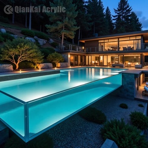 Piscina de Lujo <span class=keywords><strong>para</strong></span> el Hogar, Pared de Vidrio Transparente, Spa de Natación Acrílico, Piscina Elevada Transparente <span class=keywords><strong>para</strong></span> Exteriores, Jacuzzi de Fibra de Vidrio - Product Image 1