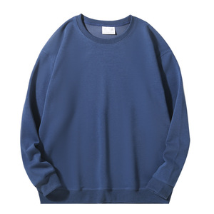 <strong>Wholesale</strong> 320Gsm Cotton Pullover <strong>Sweatshirts</strong> Custom Printed Oversized Crew Neck for Men Solid Pattern Plain Dyed for Autumn - Product Image 2