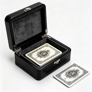 Cartes à jouer personnalisées en usine, cartes de poker OEM, jeu de cartes en papier et en plastique avec boîte pour jeu de casino, vente en gros - Product Image 3