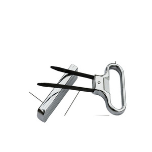 Stainless Steel Wine Bottle <b>Opener</b> Flat Shape Silver Color Portable Corkscrew For Red Wine Beer Opening - Product Image 1