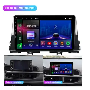 Jmance-Unidad Central de 9 pulgadas para Kia PICANTO RIO MORING 2017 + marco Android Auto Carplay Audio de coche estéreo de doble Din