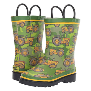 Bottes de pluie imperméables pour enfants, bottes en caoutchouc, motif dessin animé en 3D, pour garçons, vente en gros, - Product Image 3