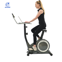 Vélo d'exercice pliable magnétique de haute qualité à poser sous le bureau avec résistance réglable et cadre en acier pour la maison et le bureau