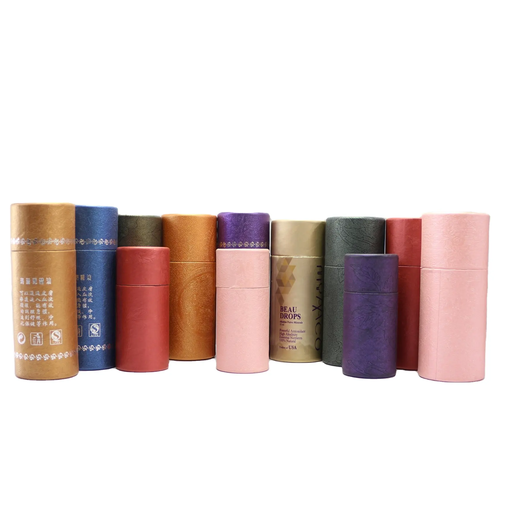 bestseller kosmetisches rohr deodorant behälter von papierrohr box verpackung könnte benutzerdefiniert PT-70R anbieten
