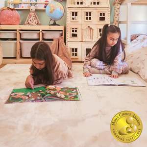 Alfombra de Espuma Viscoelástica de Alta Densidad con Base Antideslizante de 200x150x2cm, Alfombra de Juego de Terciopelo Coral para Bebés para Gatear, Jugar y Tiempo Boca Abajo - Product Image 6