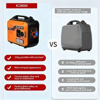 KN6500I Tragbarer 3KW 5KW Kleiner Benzin/LPG Dual-Fuel Generator mit Variabler Frequenz 230V für Haushalt und Outdoor, Mini Leiser Generator