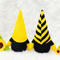Gnomo de Peluche Hecho a Mano para el Festival de las Abejas, Muñeco Sueco Tomte Nisse sin Rostro con Girasol, Adorno Duradero para el Hogar, Novedad de Gran Venta