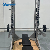 Plataforma Premium para Sentadillas con Soporte para Pesas de 195 kg, Juego de Jaula de Potencia para Estudio de Fitness