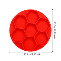 7 trous 8 trous Hamburger Patty Maker pour cuisine BBQ, lave-vaisselle Safe facile à nettoyer Silicone Burger Patties Press Pie