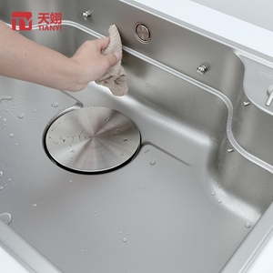 Modern Style TIANYI Pedestal Stainless Steel Sink with Square Tank 5-Year Warranty Single <b>Kitchen</b> Sink - Product Image 3