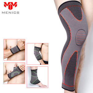 Pelindung Lutut Penyangga Lutut Elastis Bertekanan Bernapas Anti Selip Unisex Logo Dapat Disesuaikan Aksesoris Olahraga - Product Image 2