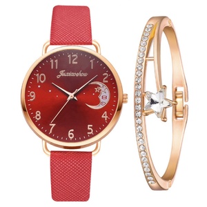 Nouvel ensemble de bracelets pour femmes avec motif lune et cadran numérique - Product Image 3