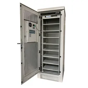 Ip55 1500W Aire acondicionado montado en la puerta 19 "rack Telecom Power Enclosure Cabinet con filtro