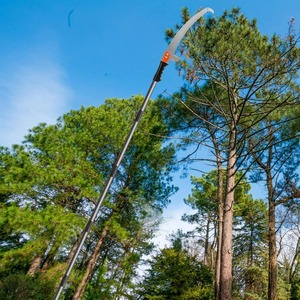 Lightweight 14 FT Manual DIY <b>Pole</b> Saw for Tree Trimming Pruning Stainless Steel Extension High Pruning Blade 6 TPI Forestry Yard - Product Image 2