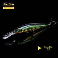 Leurre de pêche articulé type Minnow 65mm 75mm 5.6g 7.8g, flottant, appât dur, profondeur de plongée 1.5m pour achigan et culter