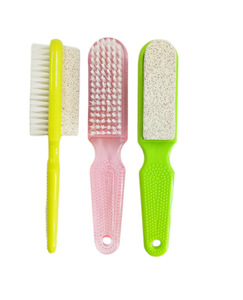 Dusch-Fußbürste Pediküre-Bürste Doppelseitige Fußmassage-Spa-Badebürste mit Bimsstein - Product Image 6