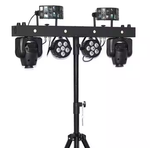 Équipement de DJ Portable professionnel 6x5W RGBW 4in1 LED Par Bar éclairage de scène 2 pièces Kit de barre de concert avec support et sac Disco DJ éclairage - Product Image 4