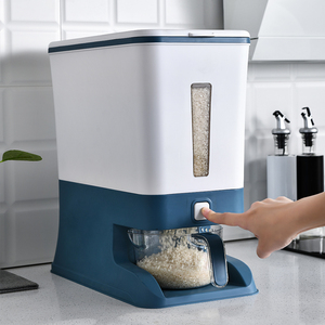 rice box grain storage Press-type Plastic Food Box Rice dispenser Storage Container
