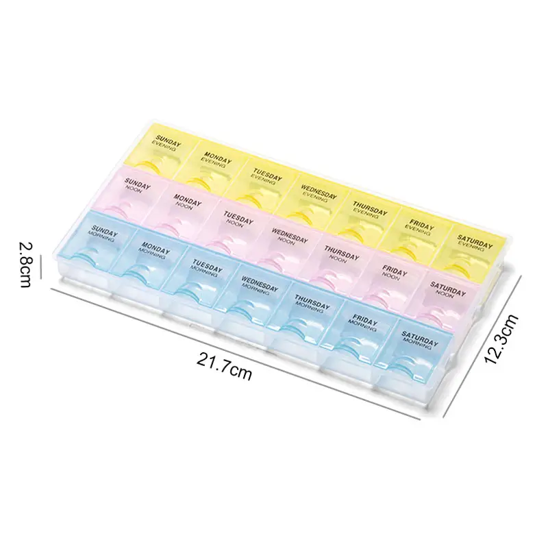 Hoge Kwaliteit Pp Plastic Dagelijks Reizen Draagbare Pil Organisator Vitamine Houder Vocht Proof Pocket Purse Dagelijkse Pil Case