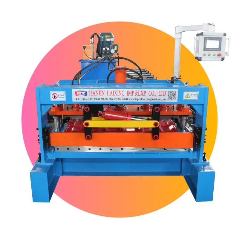 easy operation glazed tile double layer roof roll forming machine