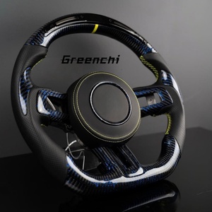 พวงมาลัยกีฬา Gelinchi LED คาร์บอนไฟเบอร์ 3 ก้าน สำหรับ S550 ปี 2015-2023 ดีไซน์เรียบแบบรถแข่ง - Product Image 3