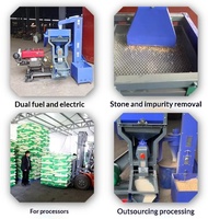 Machine à décortiquer le riz automatique de pointe, fabriquée en Chine, en acier inoxydable, pour les exploitations agricoles et les petites rizeries