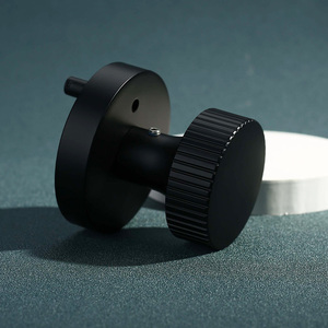 Modern Privacy <strong>Door</strong> <strong>Knob</strong> with Lock for Bedroom and Bathroom Interior <strong>Doors</strong> <strong>Matte</strong> <strong>Black</strong> and Gold Finish - Product Image 3